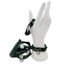 Load image into Gallery viewer, EVIL EYE BRAIDED LEATHER CUFF