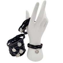Load image into Gallery viewer, EVIL EYE BRAIDED LEATHER CUFF