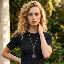 Load image into Gallery viewer, AMETHYST LARIAT NECKLACE