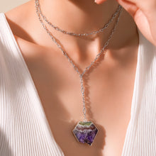 Load image into Gallery viewer, AMETHYST LARIAT NECKLACE
