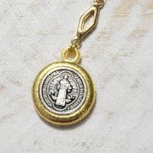 Load image into Gallery viewer, ST. BENEDICT MEDALLION LARIAT