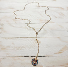Load image into Gallery viewer, SAINT BENEDICT MEDALLION LONG LARIAT