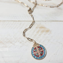 Load image into Gallery viewer, SAINT BENEDICT MEDALLION LONG LARIAT