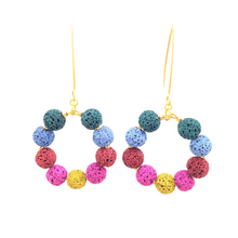 Cargar imagen en el visor de la galería, APOTHEKERRI LAVASTONE EARRINGS