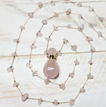 Load image into Gallery viewer, KINDERED SPIRITS ROSE QUARTZ PERFUME BOTTLE