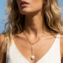 Load image into Gallery viewer, COIN PEARL LARIAT

