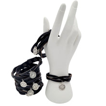 Load image into Gallery viewer, EVIL EYE BRAIDED LEATHER CUFF
