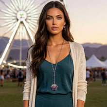 Load image into Gallery viewer, AMETHYST LARIAT NECKLACE
