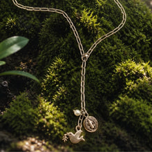 Load image into Gallery viewer, PEACE, LOVE &amp; HAPPINESS DOVE LARIAT

