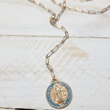 Load image into Gallery viewer, SAINT BENEDICT MEDALLION LONG LARIAT
