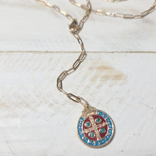Load image into Gallery viewer, SAINT BENEDICT MEDALLION LONG LARIAT

